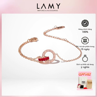Vòng tay nữ CDE Sweet Love Unity Bracelet Rose Gold CDE2005RED