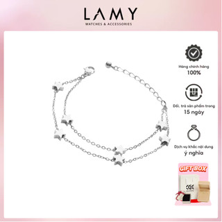 Lắc tay nữ cde five pointed star bracelet silver cde2025sv