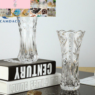 Lọ hoa thủy tinh 20cm trắng