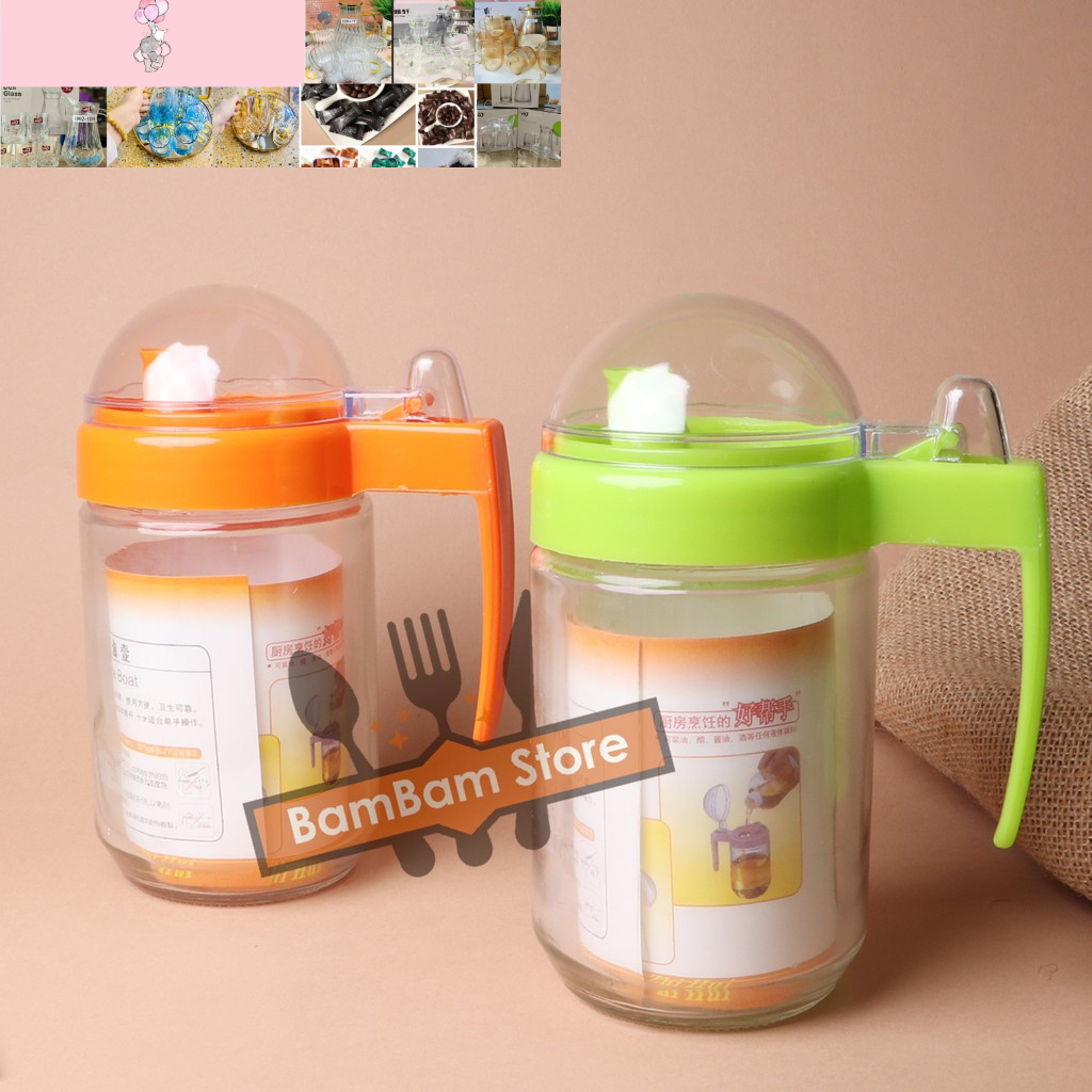 Bình thuỷ tinh rót dầu 300ml
