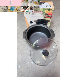 Nồi đất dày dặn CAO CẤP 2,5L nắp kính