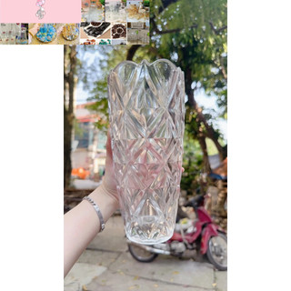Lọ bình hoa thủy tinh 25cm