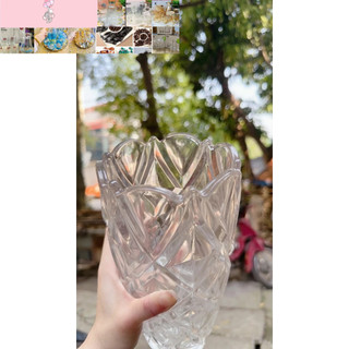 Lọ bình hoa thủy tinh 25cm