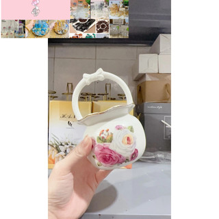 giỏ sứ - lẵng sứ hoa văn đẹp
