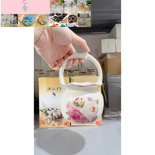 giỏ sứ - lẵng sứ hoa văn đẹp