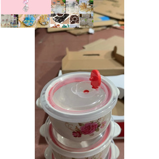 Bộ 3 bát thố sứ có tay cầm