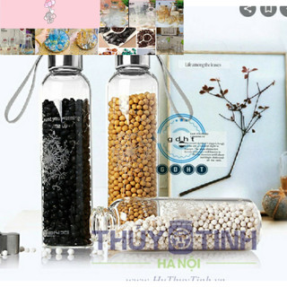 Bình thuỷ tinh dây xách 500ml-300ml
