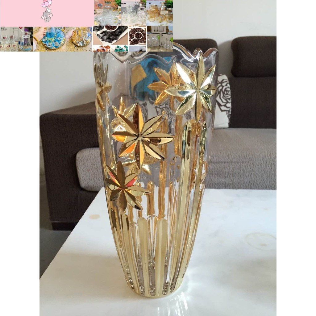 bình hoa thủy tinh cao cấp 30cm