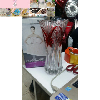 Lọ cắm hoa thủy tinh màu 25cm