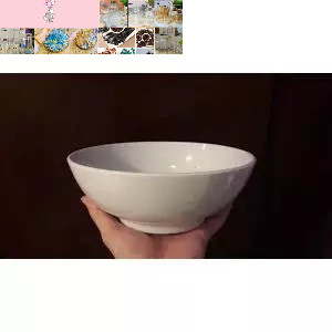 Combo 10 tô sứ trắng to 20cm