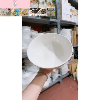 Combo 10 tô sứ trắng to 20cm
