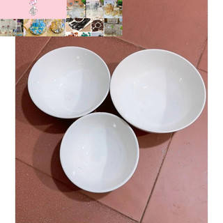 Combo 10 tô sứ trắng to 20cm