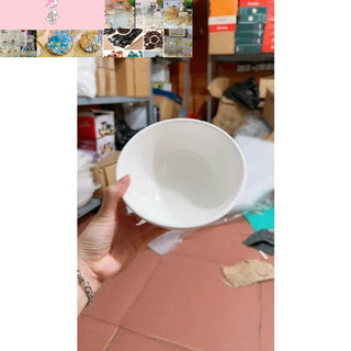 Combo 10 tô sứ trắng to 20cm