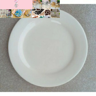 combo 10 đĩa trắng sứ18cm