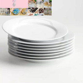combo 10 đĩa trắng sứ18cm