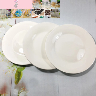 combo 10 đĩa trắng sứ18cm