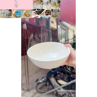 combo 10 tô sứ trắng 15cm