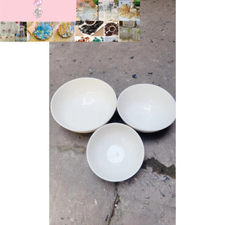 combo 10 tô sứ trắng 15cm