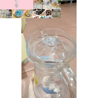 Bình nước thủy tinh 1300ml có hoa văn đẹp