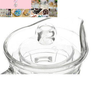 Bình nước thủy tinh 1300ml có hoa văn đẹp