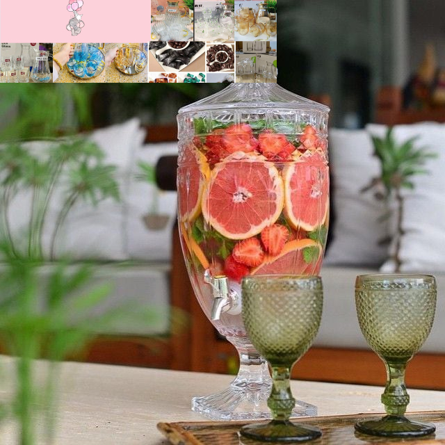 BÌNH THỦY TINH CAO CẤP CÓ VÒI 5 LIT