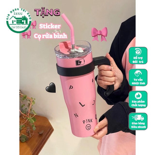 Bình nước giữ nhiệt blackpink sus inox 304 dễ thương 1200ml - ly giữ nhiệt americano inox 304 cao cấp,cốc uống nước