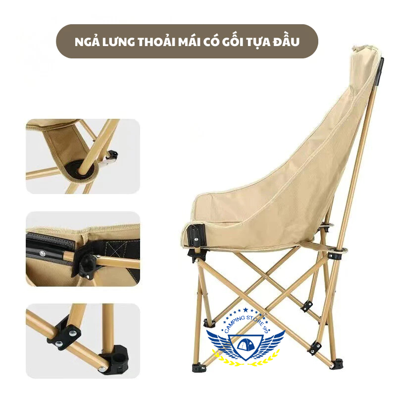 Ghế Camping Ngả Lưng Tmountain Gấp Gọn Thư Giãn Dã Ngoại Du Lịch Cao Cấp Cứng Cáp | BigBuy360 - bigbuy360.vn