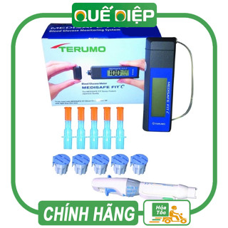 TERUMO MEDISAFE FIT C (NHẬT BẢN) - Máy Đo Đường Huyết Medi safe Fit C, test đường huyết, thử tiểu đường