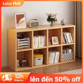 LuLu kệ sách lớn Kệ gỗ tổ ong đa năng sách màu vân gỗ hiện đại sang trọng lắp ghép tiện dụng