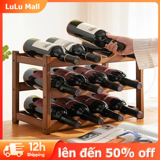 Lulu Kệ Để Rượu 16 Chai Thiết Kế Sang Trọng Hiện Đại Chống Trượt Chống Xước Kệ Decor Phòng Khách Sunshine