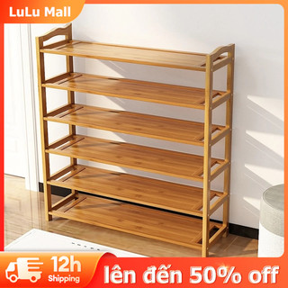 LULU Kệ giày Tre kệ giày 2-7 tầng để đã xử lý mối mọt chống ẩm mốc