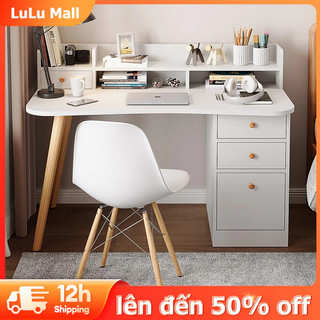 LuLu Bàn Máy Tính Bằng Gỗ Có Ngăn Kéo Để Bàn Phòng Ngủ