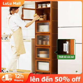 LuLu Kệ Nhà Bếp Đa Năng 3/4/5/6 tầng Có Bánh Xe,phòng khách phòng tắm ban công