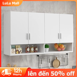 LULU Tủ bếp treo tường gỗ nhập khẩu cao cấp dễ dàng lắp ráp tủ bếp treo tường mini đa năng D120xR30xC80cm