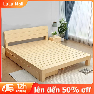 LuLu Giường gỗ sồi Siêu cao cấp bao lắp ráp trong ngày đủ size