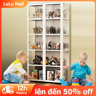 Lulu Tay Chạy Tủ Trắng Trưng Bày Acrylic Trong Suốt Giả Kính Mỹ Phẩm Xoay Trưng Bày