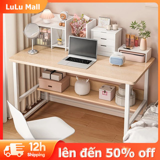 LuLu BÀN LÀM VIỆC, Bàn Học Sinh Viên Chân Sắt Mặt Gỗ Dài 1m, Bàn Làm Việc Đa Năng, Bàn Học Mini Cao Giá Rẻ