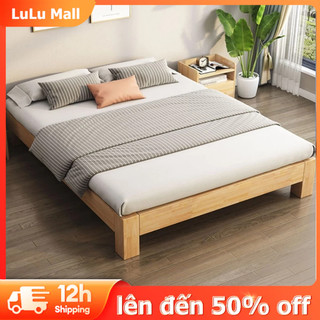 LULU Giường gỗ Thông Mới Cao CấpGiường Ngủ Đẹp Chất Lượng Thiết Kế Độc Đáo Cao
