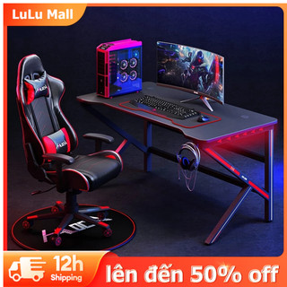 LuLu Bàn vi tính gaming làm việc mặt gỗ thiết kế cá tính decor phòng game, Bàn K/Z chắc chắn bền bỉ để PC máy tính cây