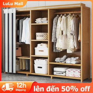 Lulu Tủ Quần Áo Tủ Vải Kệ Treo Quần Áo Cao Cấp Tủ Vải 8 Ngăn Rộng Thoáng Mở Bảo Hành 12 Tháng Đựng Quần Áo Vải