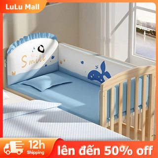 LuLu Nôi cũi cho em bé cũi gỗ - Đa năng 5 chế độ tiện lợi cho mẹ và bé - Tặng kèm màn
