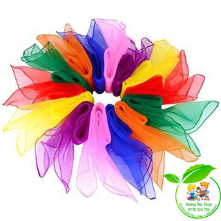 Set 12 khăn voan 60x60cm chuyên dụng cho múa hát (12 màu)