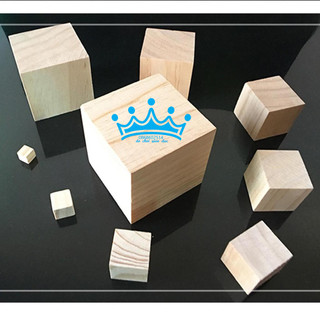 Khối gỗ mộc 3cm x 3cm x 3cm - cube 3cm