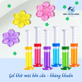 🌹🌹 Gel Thơm Khử Trùng Bồn Cầu - Gel Dạng Thạch Hình Bông Hoa Với 6 Mùi Thơm Cho Toilet 88281 Siêu Thị Gia Đình