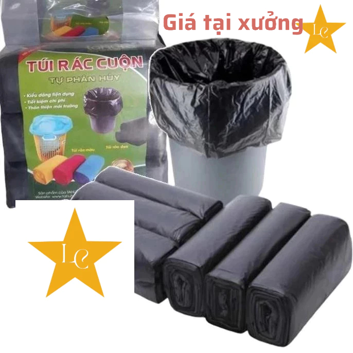 SET 3 CUỘN TÚI ĐỰNG RÁC TỰ PHÂN HỦY SINH 55x65 cm