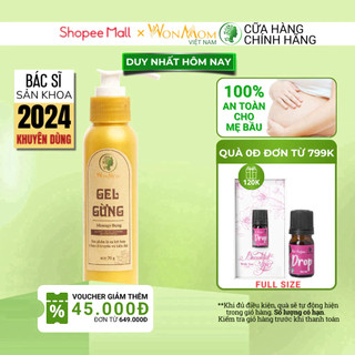 Gel gừng tan mỡ bụng Wonmom 70gr