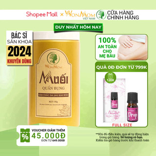 Muối quấn bụng WonMom 1kg dùng cho mẹ sau sinh dưới 3 tháng