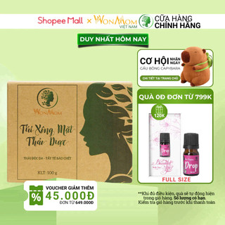 Thảo dược xông mặt sáng da WonMom (hộp 10 túi)
