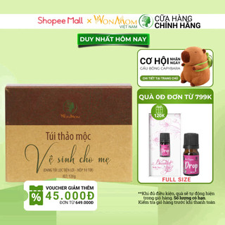 Thảo mộc xông vệ sinh vùng kín sau sinh WonMom Xông Vùng Kín Thơm Tho