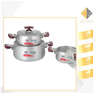 BỘ NỒI ANOD SUNHOUSE SH6633E-1 QUAI EB (16, 18, 24)